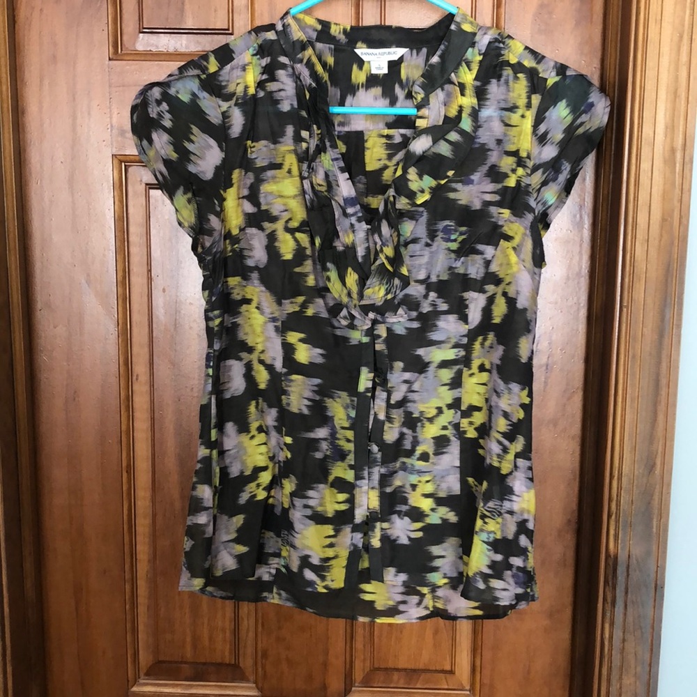 Banana Republic cotton and silk blend top